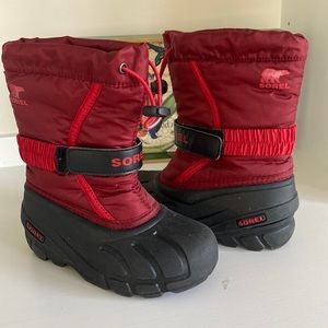 Sorel winter boots. Red Size 12.